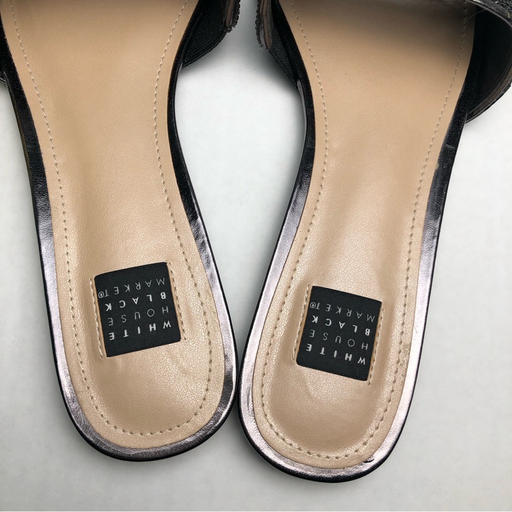 White House Black Market (WHBM) Rhinestone Slid Sandal - Picture 6 of 8